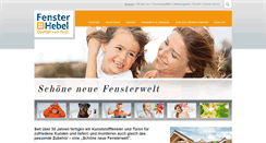Desktop Screenshot of fenster-hebel.de